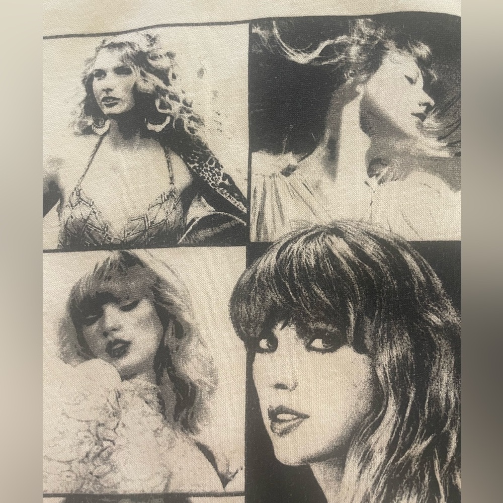 Taylor Swift Swifty Official The Eras Tour Ivory Beige Hoodie Small worn… - Picture 10 of 16